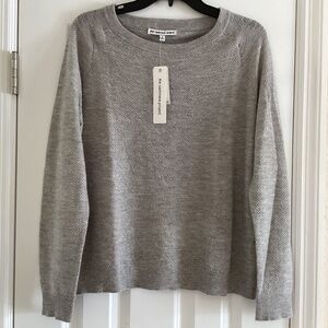 The Cashmere Project 100%Cashmere London Gray Heather Crew Sweater Sweatshirt M